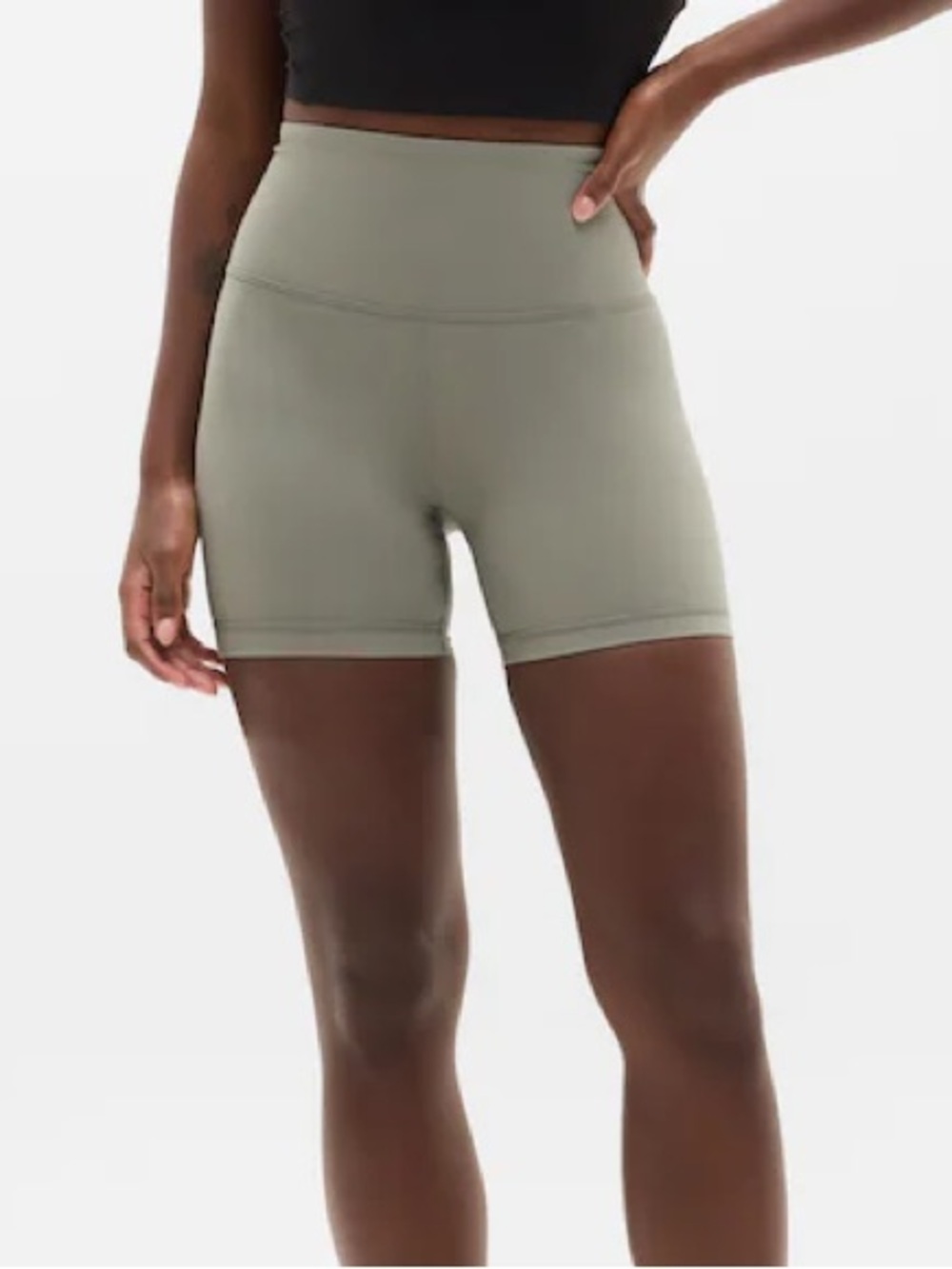 Athleta dark green shorts
